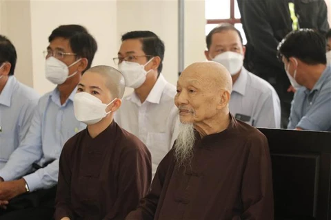 Bị cáo Lê Tùng Vân tại phiên xét xử. (Ảnh: Bùi Giang/TTXVN)