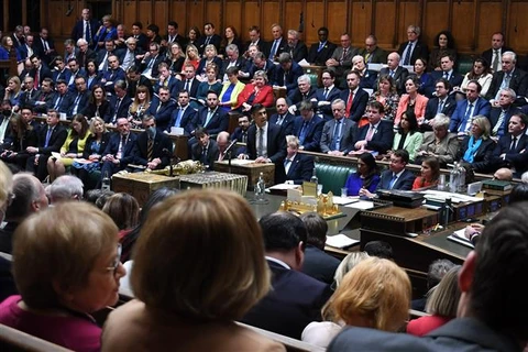 Một phiên họp Hạ viện Anh ở London, ngày 23/3/2022. (Ảnh: AFP/TTXVN)