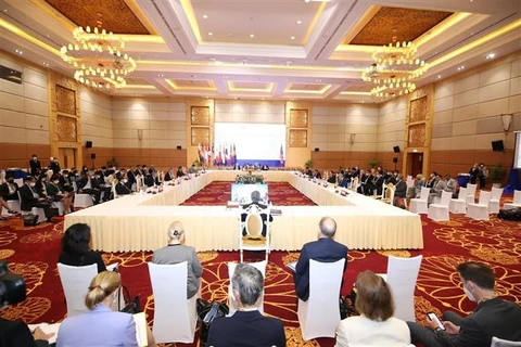 Toàn cảnh Hội nghị Bộ trưởng Ngoại giao ASEAN lần thứ 55 (AMM-55). (Ảnh: TTXVN)