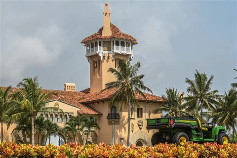 Dinh thự Mar-A-Lago của cựu Tổng thống Mỹ Donald Trump ở Palm Beach, bang Florida ngày 9/8/2022. Ảnh: AFP/TTXVN