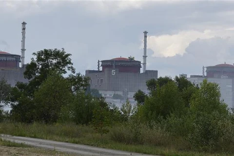 Toàn cảnh nhà máy điện hạt nhân Zaporizhzhia ở Enerhodar, miền Nam Ukraine. Ảnh: THX/TTXVN