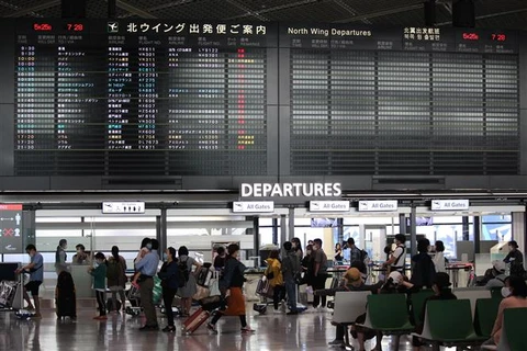 Sân bay Narita ở tỉnh Chiba, giáp thủ đô Tokyo (Nhật Bản). (Ảnh: Đào Thanh Tùng/TTXVN)