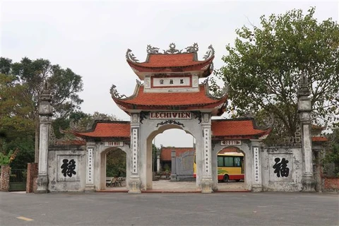 Khu di tích Lệ Chi Viên, xã Đại Lai, huyện Gia Bình (Bắc Ninh). (Ảnh: Thanh Thương/TTXVN)