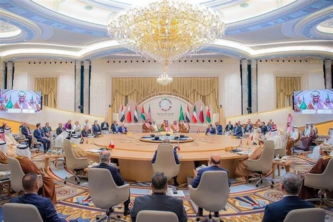 Toàn cảnh Hội nghị thượng đỉnh Jeddah về An ninh và Phát triển, tại Jeddah (Saudi Arabia), ngày 16/7/2022. (Ảnh: THX/TTXVN)