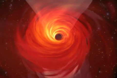 Các nhà khoa học phát hiện bong bóng khí nóng quay quanh hố đen ở trung tâm Dải Ngân hà với vận tốc chóng mặt. (Nguồn: scitechdaily.com)