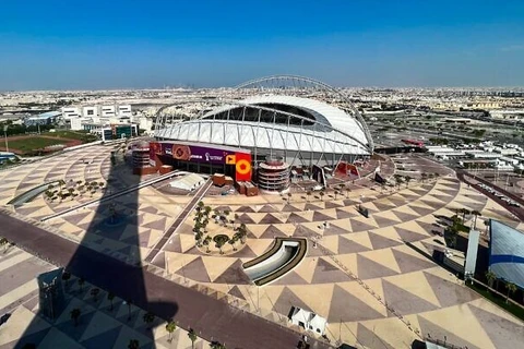 Sân vận động Khalifa ở Doha ngày 29/10, trước thềm World Cup 2022. (Nguồn: AFP/The Times of Israel)