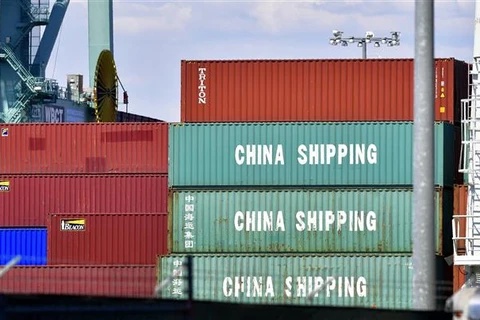 Các chuyến hàng xuất khẩu của Trung Quốc đến Triều Tiên trong năm 2022 đã tăng 247,5% so với năm trước đó lên mức 894 triệu USD. (Ảnh: AFP/TTXVN)