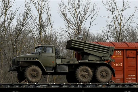 Xe quân sự của Nga. (Ảnh minh họa: AFP/TTXVN)