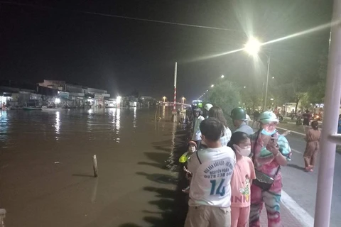Khu vực xảy ra tai nạn đuối nước khiến hai bé trai tử vong ở thị trấn Cái Nước (Cà Mau). (Nguồn: Thanh Niên)