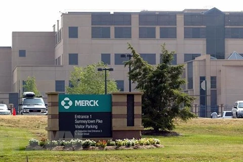 Trụ sở công ty dược phẩm Merck tại Lansdale, bang Pennsylvania (Mỹ). (Ảnh: AFP/TTXVN)