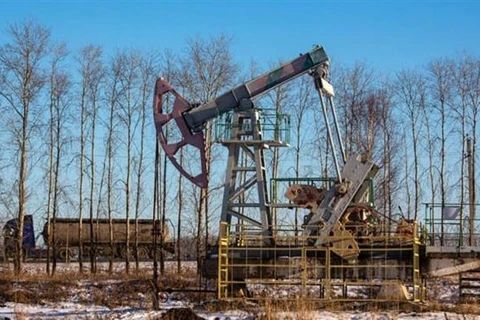 Một trạm bơm dầu gần Dyurtyuli, Cộng hòa Bashkortostan, (Liên bang Nga). (Ảnh: Getty Images/TTXVN)