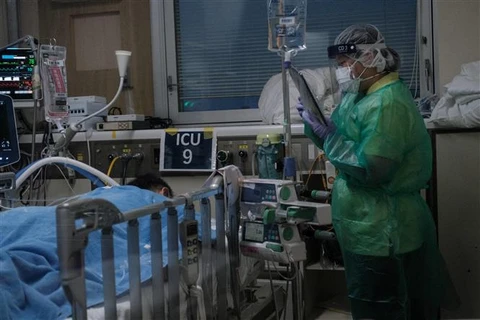 Điều trị cho bệnh nhân tại một bệnh viện ở Yokohama (Nhật Bản). (Ảnh minh họa: AFP/TTXVN)