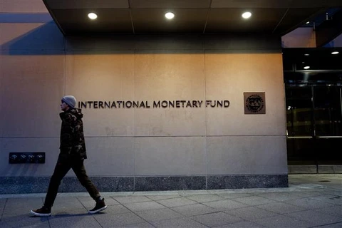 Trụ sở Quỹ tiền tệ quốc tế (IMF) tại Washington, D.C. (Mỹ). (Ảnh: AFP/TTXVN)
