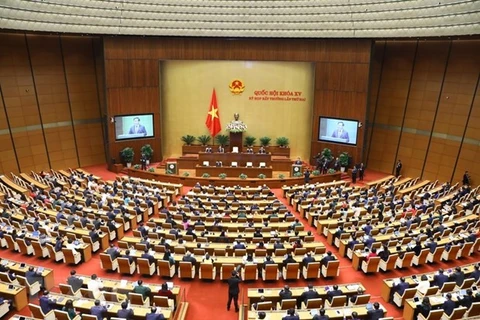 Kỳ họp bất thường Quốc hội lần thứ hai, tháng 1/2023. (Ảnh: TTXVN)