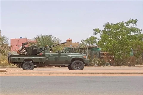 Lực lượng hỗ trợ nhanh (RSF) tại Khartoum (Sudan) ngày 25/5/2023. (Ảnh: AFP/TTXVN)