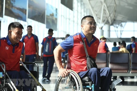 Thể thao Người khuyết tật Việt Nam phấn đấu đạt từ 50-55 huy chương Vàng tại ASEAN Para Games 12. (Ảnh: Minh Quyết/TTXVN)