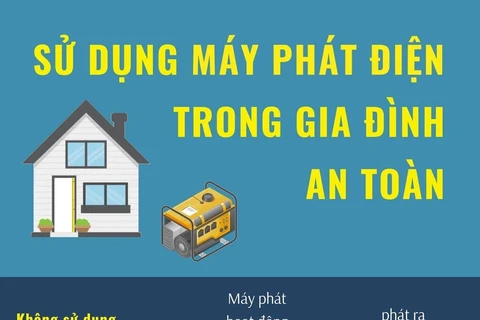 Những điều cần biết để sử dụng máy phát điện trong gia đình an toàn