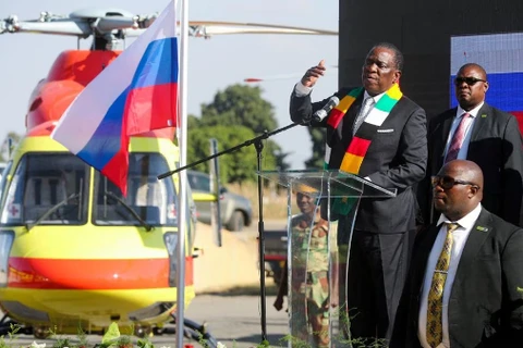 Ông Mnangagwa nhấn mạnh sẽ làm "tất cả những gì trong khả năng để duy trì quyền lực." (Nguồn: Reuters/Ảnh chụp màn hình)