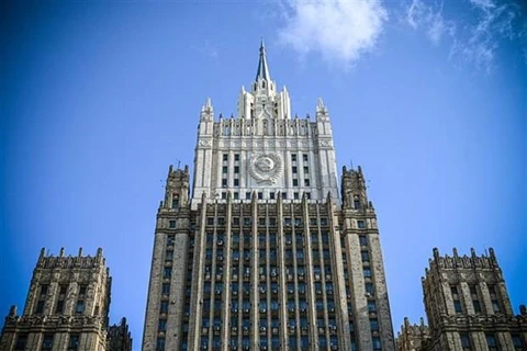 Trụ sở Bộ Ngoại giao Nga ở Moskva. (Ảnh: AFP/TTXVN)