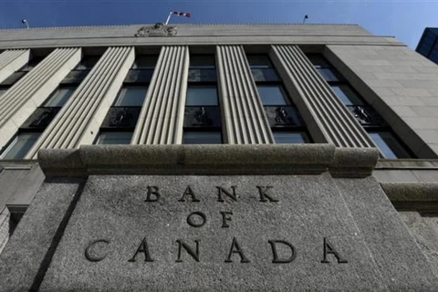 Trụ sở Ngân hàng Trung ương Canada ở Ottawa. (Ảnh: AFP/TTXVN)