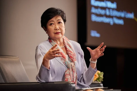 Bà Yuriko Koike. (Nguồn: The Japan Times/Ảnh chụp màn hình)