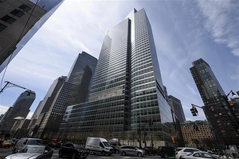 Trụ sở Goldman Sachs tại New York (Mỹ). (Ảnh: AFP/TTXVN)