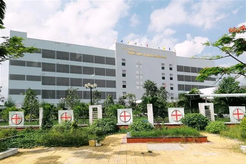 Trung tâm Y tế huyện Phước Long (Bạc Liêu), nơi xảy ra vụ việc. (Ảnh: TTXVN phát)