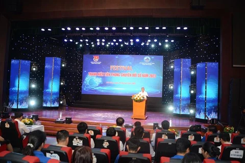 Toàn cảnh Festival Thanh niên Tiên phong Chuyển đổi Số, tại Đà Nẵng ngày 25/8/2023. (Ảnh: Văn Dũng/TTXVN)