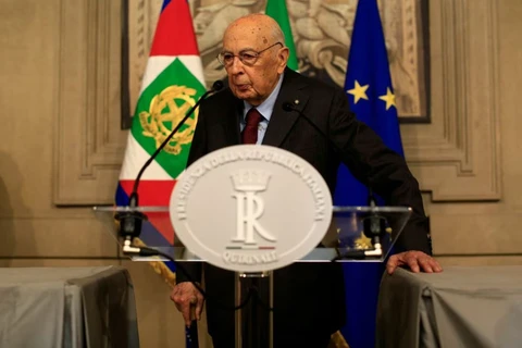 Ông Giorgio Napolitano đã qua đời ở tuổi 98. (Nguồn: Reuters/Ảnh chụp màn hình)