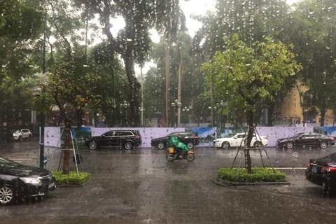 Dự báo mưa dông bao trùm cả nước trong ngày và đêm 25/9. (Ảnh: Ngọc Duy/Vietnam+)