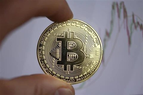 Đồng tiền kỹ thuật số bitcoin. Ảnh: AFP/ TTXVN