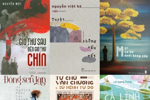 Bìa các tác phẩm đoạt Giải thưởng Hội Nhà văn Việt Nam năm 2023. (Nguồn: Hà nội mới)