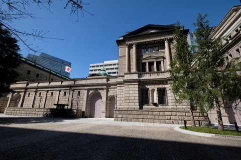 Trụ sở Ngân hàng Trung ương Nhật Bản tại Thủ đô Tokyo. (Ảnh: AFP/TTXVN)