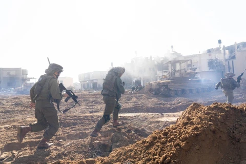 Binh sỹ Israel được triển khai ở phía Nam Dải Gaza ngày 23/1/2024. (Ảnh: THX/TTXVN)