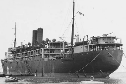 Tàu SS Tilawa bị ngư lôi của Nhật Bản đánh chìm ở Ấn Độ Dương ngày 23/11/1942. (Nguồn: FT)