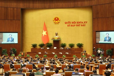 Quang cảnh phiên Khai mạc Kỳ họp thứ 7, Quốc hội khoá XV ngày 20/4/2024. (Ảnh: Nhan Sáng/TTXVN)