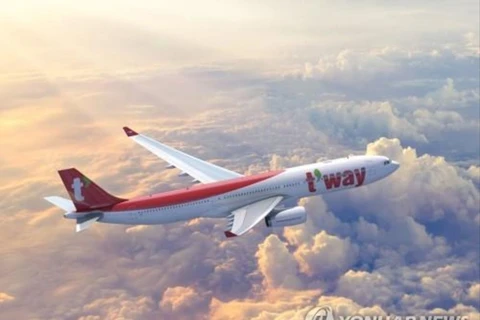 Một chiếc máy bay của T'way Air. (Nguồn: Yonhap)