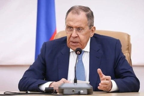 Ngoại trưởng Nga Sergei Lavrov phát biểu tại Moskva. (Ảnh: IRNA/TTXVN)