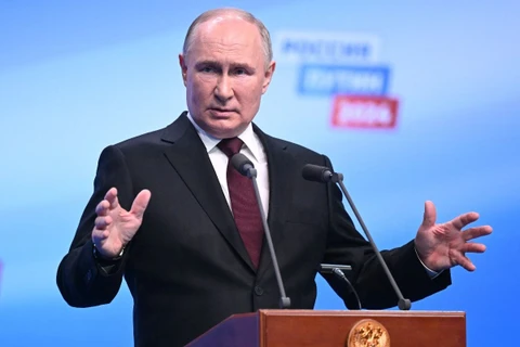 Tổng thống Nga Vladimir Putin. (Ảnh: AFP/TTXVN)