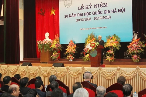 Tổng Bí thư dự kỷ niệm 20 năm Đại học Quốc gia Hà Nội