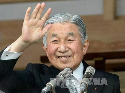 Nhật Hoàng Akihito kỷ niệm sinh nhật lần thứ 80 tại thủ đô Tokyo. (Nguồn: AFP/TTXVN)