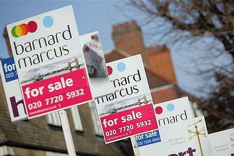 Giá nhà ở Vương quốc Anh tăng mạnh trong năm 2013