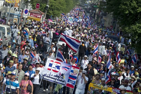 Thái Lan: Nổ súng tại điểm biểu tình, 7 người bị thương