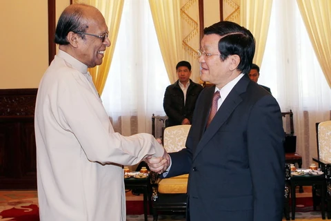 Chủ tịch nước tiếp Đặc phái viên của Tổng thống Sri Lanka 