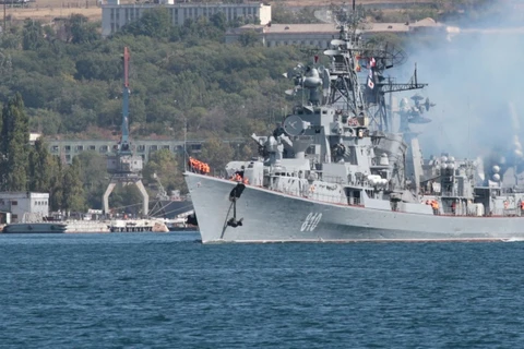 Tàu chiến Nga ở Biển Đen. (Nguồn: ITAR-TASS)
