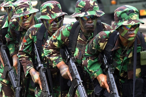 Indonesia tiến hành tập trận hiệp đồng quân binh chủng 2014