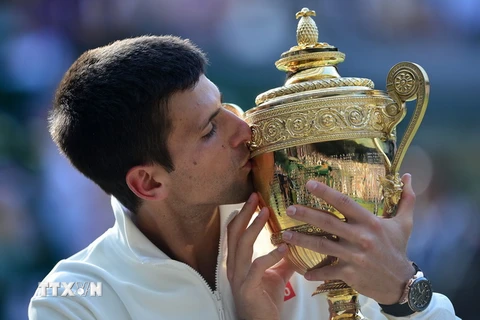 Khoảnh khắc đăng quang Wimbledon 2014 của Novak Djokovic 