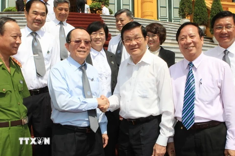 Chủ tịch nước Trương Tấn Sang làm việc với Liên đoàn Luật sư 