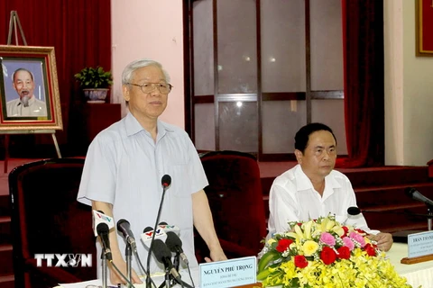 Tổng Bí thư Nguyễn Phú Trọng thăm, làm việc tại Cần Thơ