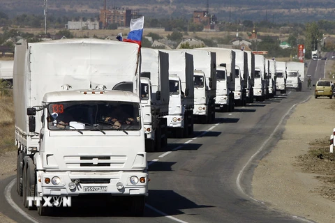 Ukraine phản đối đoàn xe cứu trợ nhân đạo thứ ba của Nga